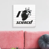 I (Anatomisch hart) Wetenschap Canvas Afdruk (Insitu (Woonkamer))