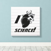 I (Anatomisch hart) Wetenschap Canvas Afdruk (Insitu (Houten vloer))