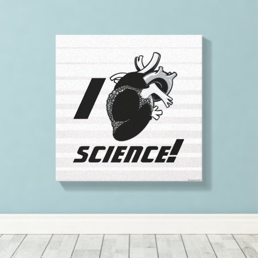 I (Anatomisch hart) Wetenschap Canvas Afdruk (Insitu (Houten vloer))