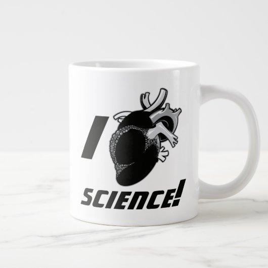 I (Anatomisch hart) Wetenschap Extra Grote Beker (Rechts)