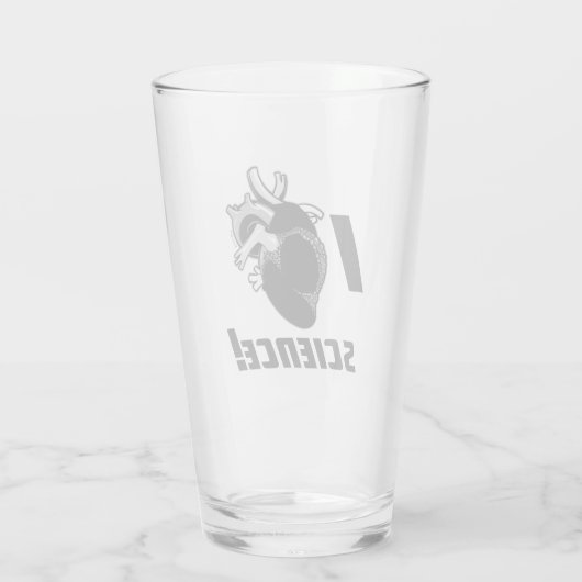 I (Anatomisch hart) Wetenschap Glas (Achterkant)