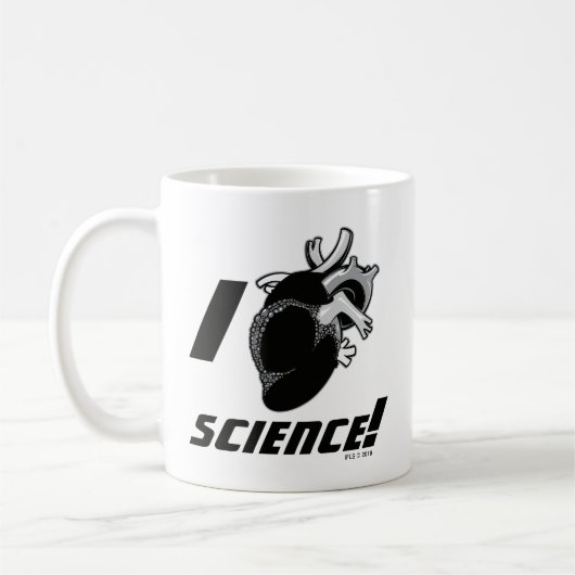 I (Anatomisch hart) Wetenschap Koffiemok (Links)