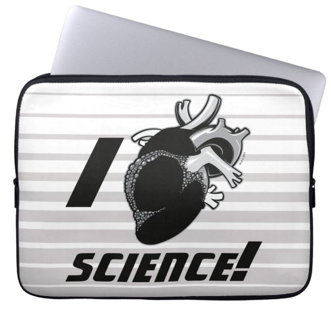 I (Anatomisch hart) Wetenschap Laptop Sleeve (Voorkant)