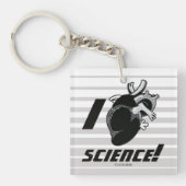 I (Anatomisch hart) Wetenschap Sleutelhanger (Voorkant)