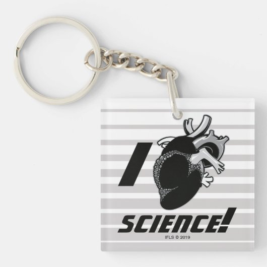 I (Anatomisch hart) Wetenschap Sleutelhanger (Voorkant)