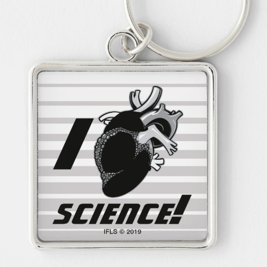 I (Anatomisch hart) Wetenschap Sleutelhanger (Voorkant)