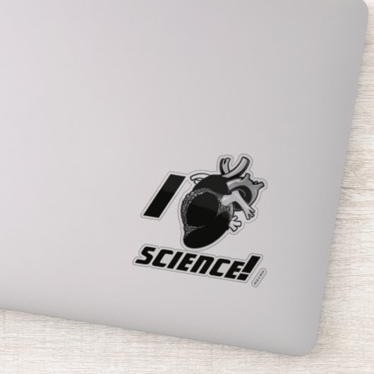 I (Anatomisch hart) Wetenschap Sticker (Detail)