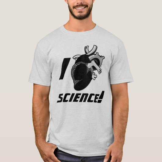 I (Anatomisch hart) Wetenschap T-shirt (Voorkant)