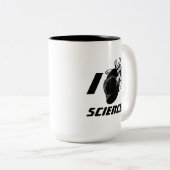 I (Anatomisch hart) Wetenschap Tweekleurige Koffiemok (Voorkant rechts)