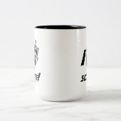 I (Anatomisch hart) Wetenschap Tweekleurige Koffiemok (Center)