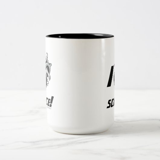 I (Anatomisch hart) Wetenschap Tweekleurige Koffiemok (Center)