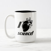 I (Anatomisch hart) Wetenschap Tweekleurige Koffiemok (Links)