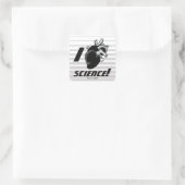 I (Anatomisch hart) Wetenschap Vierkante Sticker (Tas)