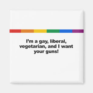 I' ik ben een liberaal homo-vegaterian en ik magneet
