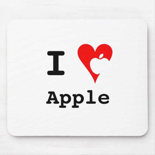 "I & Apple" Mousepad Muismat (Voorkant)