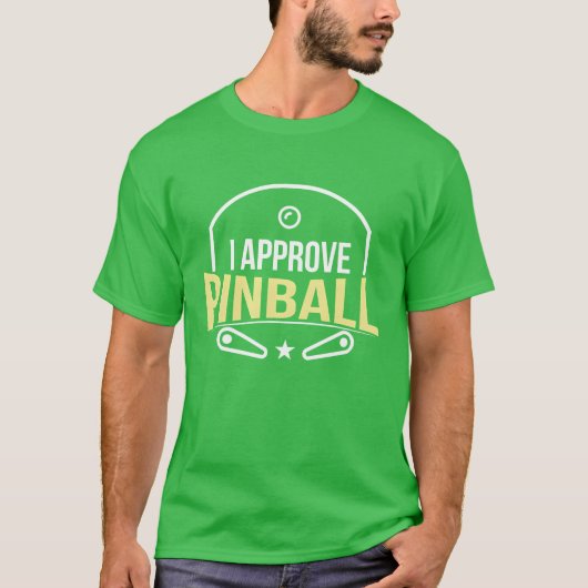 I Approve Pinball boy T-shirt (Voorkant)