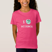 I aquarelle de carte du monde de T-shirt de filles