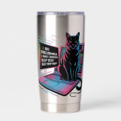 I are programmer, I make computer BEEP BOOP BEEP Geïsoleerde Drinkbeker (Achterkant)
