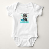 I Are Programmer Whimsical Cat Developer Graphic Romper (Voorkant)
