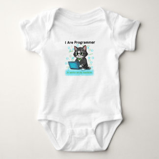 I Are Programmer Whimsical Cat Developer Graphic Romper