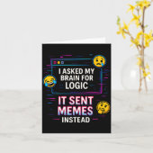 I Asked My Brain For Logic  Kaart (Gele Bloem)