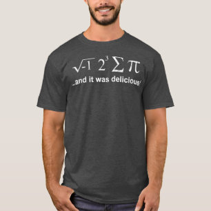 I Ate Sum Pi Wiskunde vergelijking Shirt Funny Pi 