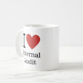 I ❤️ Audit interne pour les employés CUSTOM Mugs (Devant gauche)