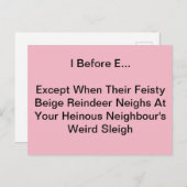 I Avant E Carte postale (Devant / Derrière)