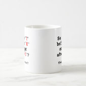 « I » avant « E » Mug drôle (Centre)