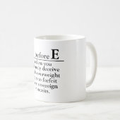 "i avant e" tasse de café (Devant droit)