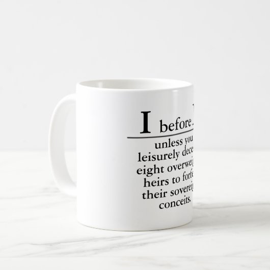 "i avant e" tasse de café (Devant gauche)