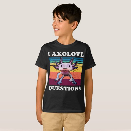 I Axolotl Questions Mignon Axolotl T-shirt enfant (Devant entier)