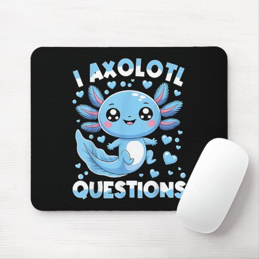 I Axolotl Questions Shirt Kids Axolotl Christmas Muismat (Met muis)