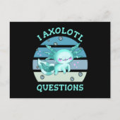 I axolotl vragen briefkaart (Voorkant)