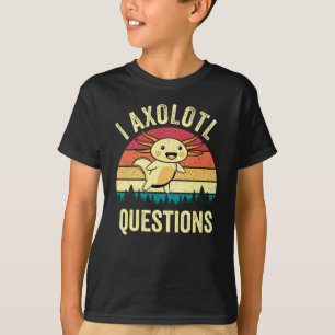 I Axolotl Vragen Cute Retro Amphibian T-shirt