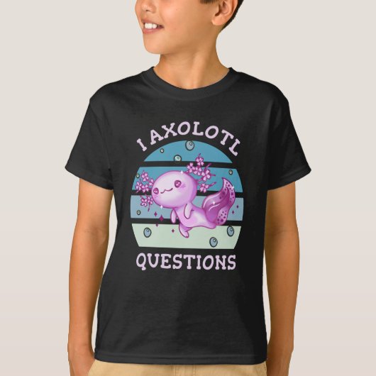I axolotl vragen t-shirt (Voorkant)