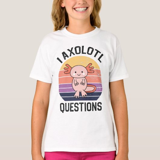 I Axolotvragen T-shirt (Voorkant)