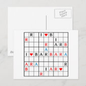 I ♥ BARBARA BRIEFKAART (Voorkant / Achterkant)