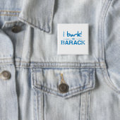 I-BARK-FOR-BARACK .png Vierkante Button 5,1 Cm (In situ)
