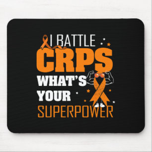 I Battle CRPS RSD Bewustzijn Oranje Ribbon Warrior Muismat