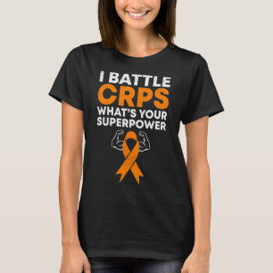 I Battle CRPS RSD Bewustzijn Oranje Ribbon Warrior T-shirt