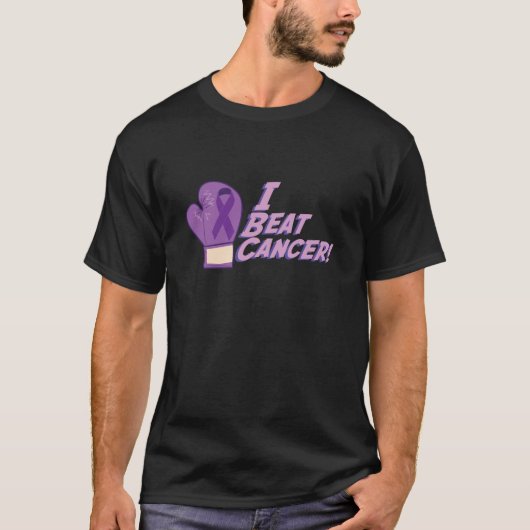 I Beat Cancer T-shirt (Voorkant)
