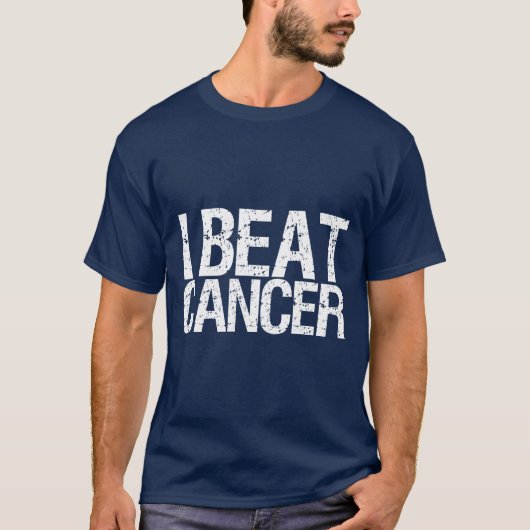 I Beat Cancer T-shirt (Voorkant)
