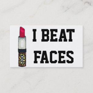 I BEAT FACES VISITEKAARTJE