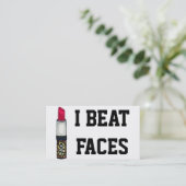 I BEAT FACES VISITEKAARTJE (Staand voorkant)