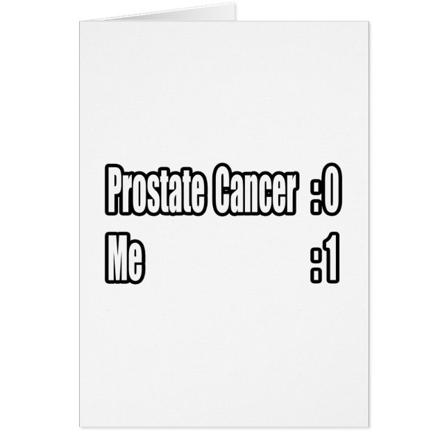 I Beat Prostate Cancer (Tableau De Bord) (Devant)