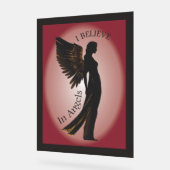 I believe in Angels Hanging wall art Acrylic Sign Acryl Bord (Hoek)