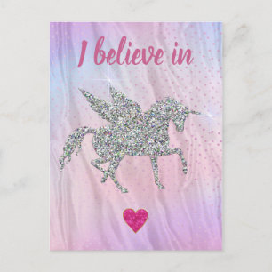 I Believe in Unicorns Briefkaart