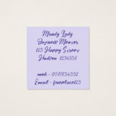 I Believe In Unicorns Rainbow Follow Your Dreams Vierkante Visitekaartjes (Achterkant)