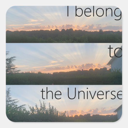 I belong to the Universe - Sticker  (Devant)